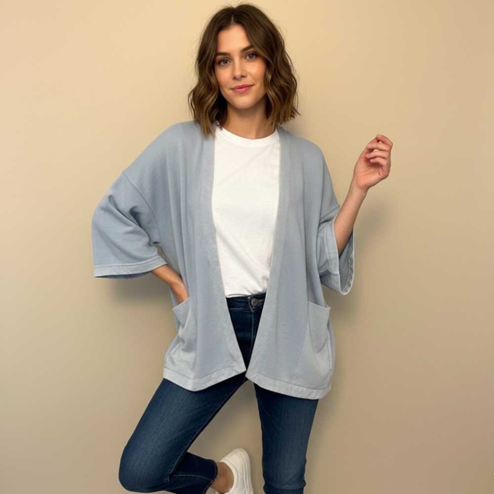 GAP Oversized Faded Wash Cardigan Sweater - Picture 2 of 9